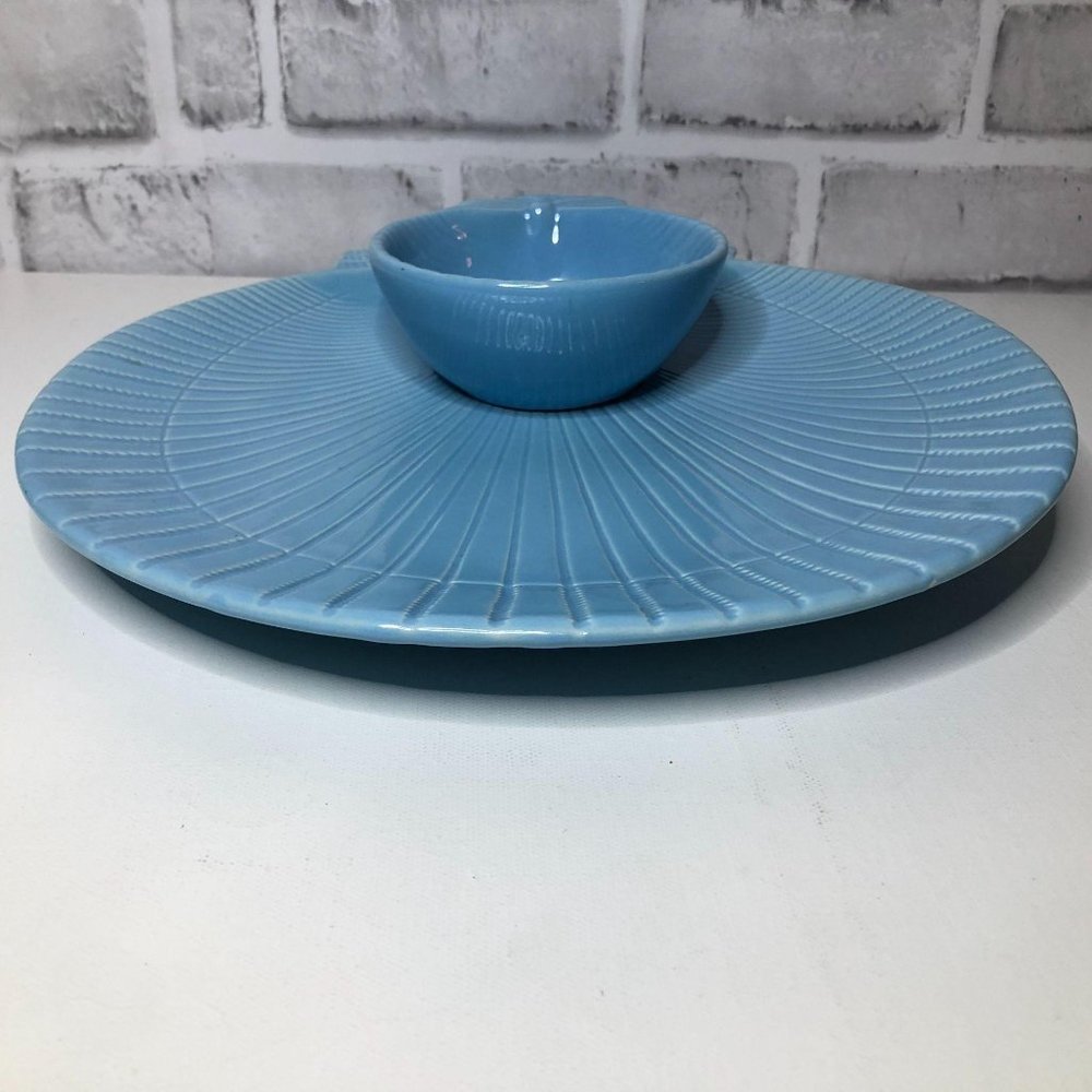 Blue Shell Chip and Dip Plate - Picture 4 of 6